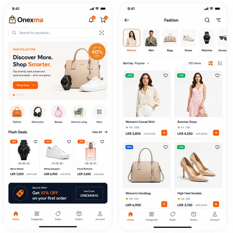 Ecommerce App UI